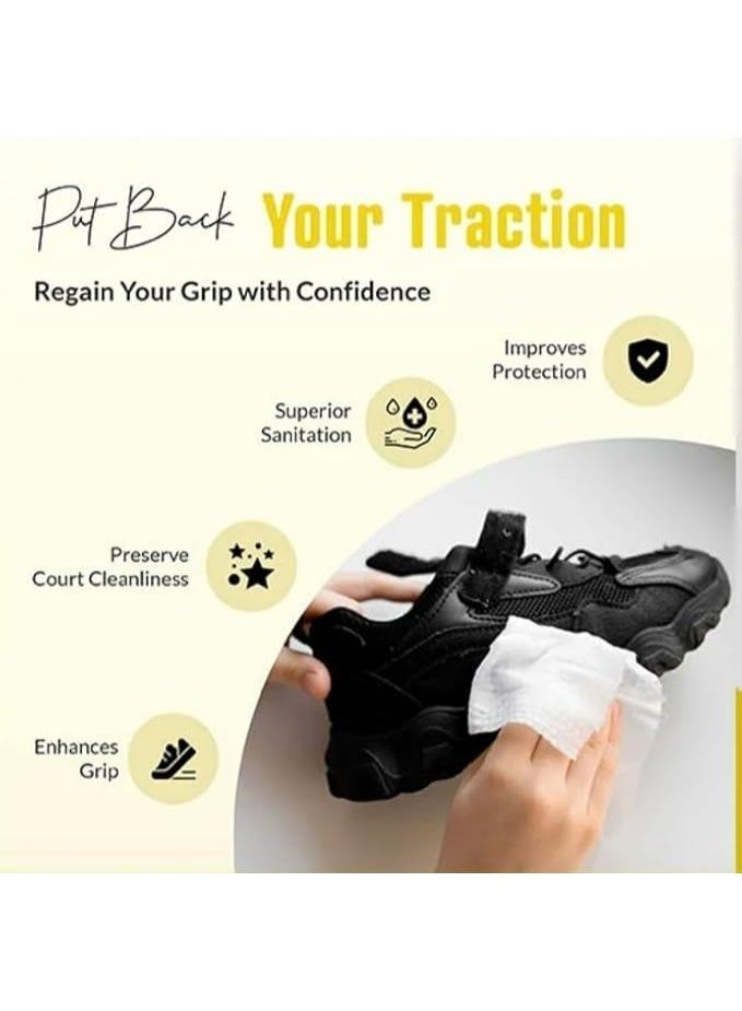 HPMY 80 Pcs Sneaker Cleaning Wipes – Quick-Dry Disposable Wipes for Shoes, Removes Dirt & Stains – Portable & Travel-Friendly - Image 3